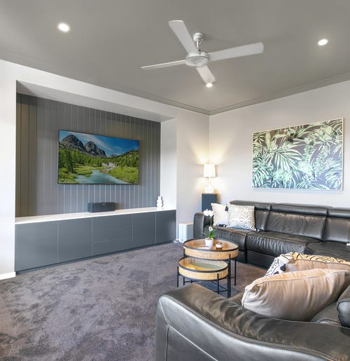 Spacious living room at 10AirStayz with modern decor and cosy seating